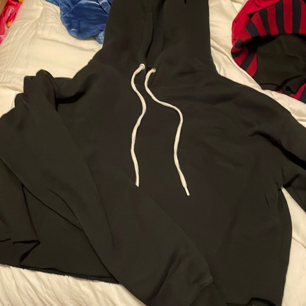 cropped black sweater